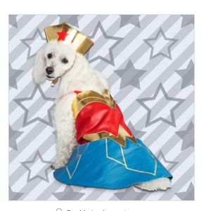 DC WB justice wonder woman dog costume suit med